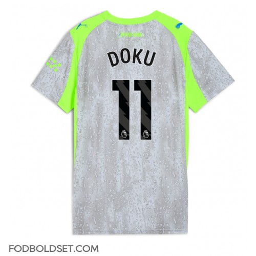 Manchester City Jeremy Doku #11 Tredjetrøje Dame 2025-26 Kortærmet